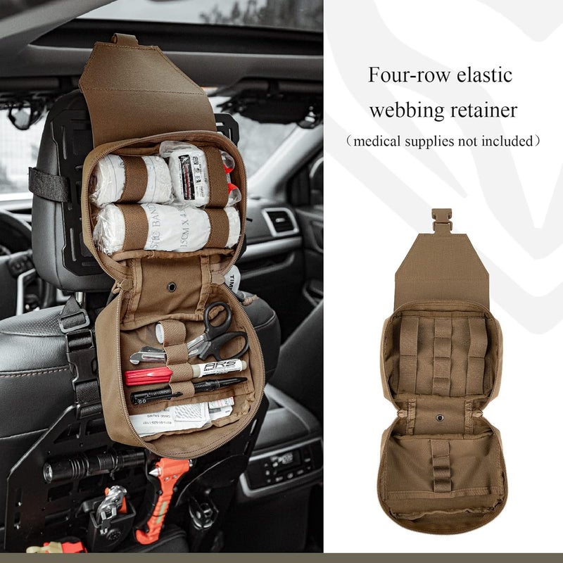 PETAC GEAR Tactical Rip Away Medical Pouch Tear Off First Aid IFAK Pouch Molle & Belt Horizontal Outdoor Emergency Survival Bag … - Image 5