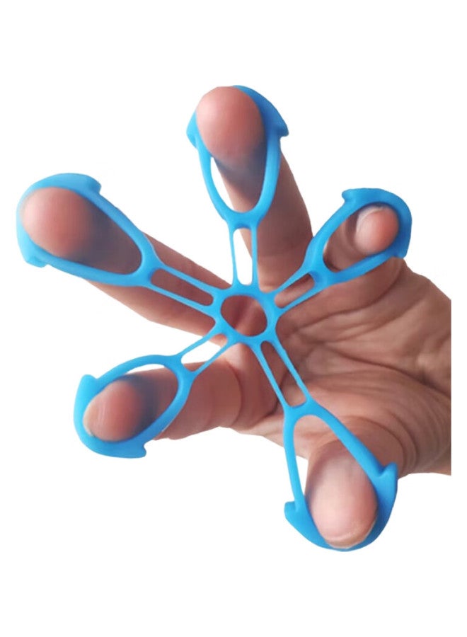 Dweck Hand Grip Ball, Silicone Grip Ring Set, 4-Piece Hand Strength Training, Rehabilitation, Finger Fitness, 1-50 Pounds, Blue - Image 2