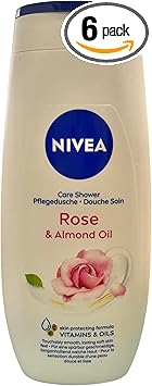 Nivea 6x Nivea Shower Cream Rose 250ml - Image 1