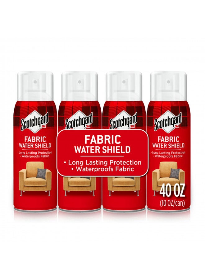 Scotchgard مضاد الماء من سكوتشغارد، رذاذ مقاوم للماء للملابس والأثاث المنزلي، مقاوم للماء يدوم طويلاً، أربعة 10 أونصات (عبوة من 4) - Image 1