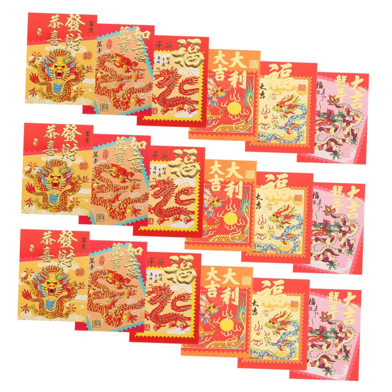 Chinese New Year Red Envelopes 30pcs Dragon Design Money Packets for Lunar Year Gifts - Image 2