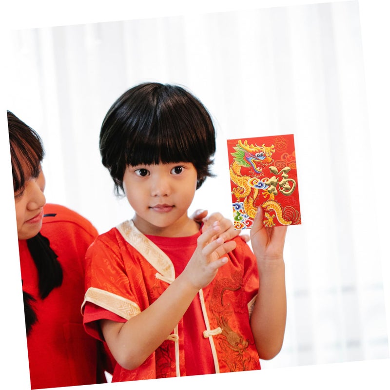 Chinese New Year Red Envelopes 30pcs Dragon Design Money Packets for Lunar Year Gifts - Image 3