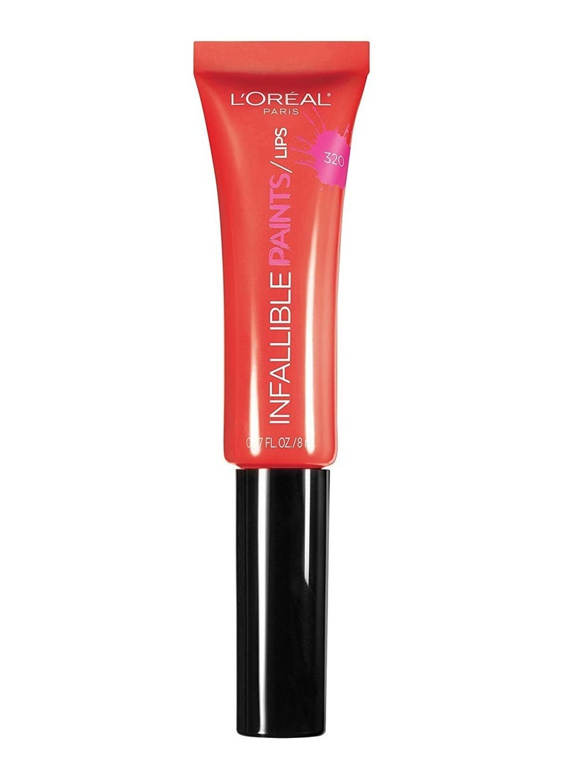 L'OREAL PARIS - L'oreal Infallible Paints Lips - 320 Cool Coral - Image 1