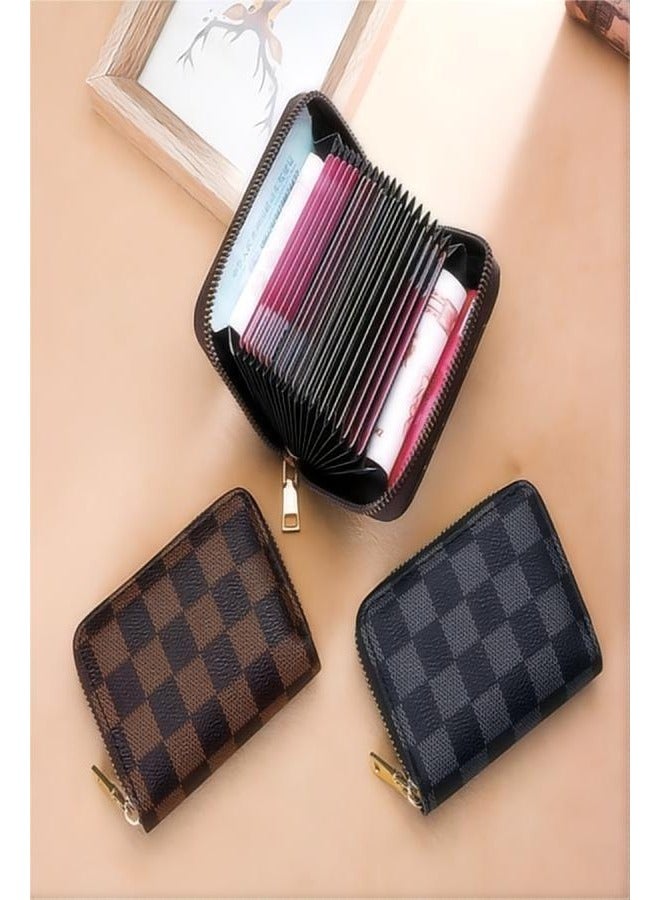 Generic A set of 2- multi slot card holder, large capacity document storage bag, men's and women's multifunctional card holder, coin purse, compact driver's license card holder  - Image 5