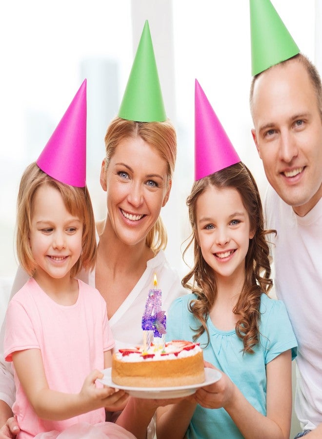شموع عيد ميلاد حورية البحر الأرجوانية رقم 4 من HXOUSE - شمعة على شكل ذيل حورية البحر لتزيين الكيك، 4 شموع لتزيين حفلات الذكرى السنوية، زينة حفلات بطابع حالم للبنات - Image 5