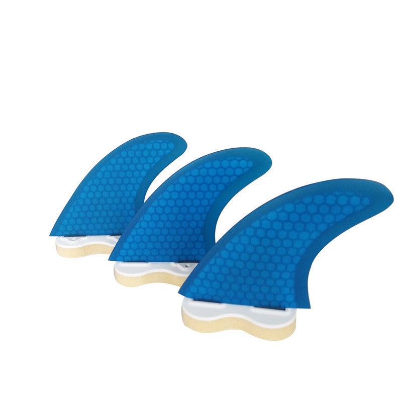 Surfboard Fin Three-Piece Set Professional Surfing Accessories Honeycomb Tail Rudder Double Tabs Tail Fin Surf Fin - Image 4