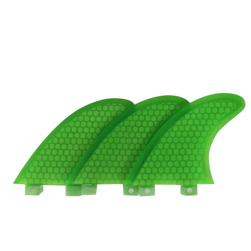 Surfboard Fin Three-Piece Set Professional Surfing Accessories Honeycomb Tail Rudder Double Tabs Tail Fin Surf Fin - Image 1