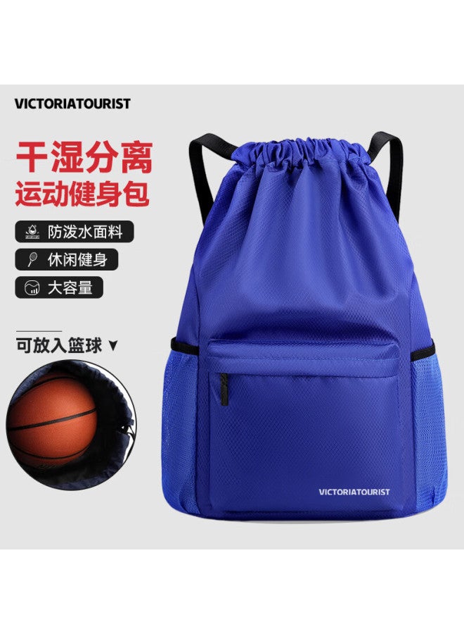 SCOGOLF Victoriatourist Sports Bag For Men With Drawstring, Fitness Basketball Bag With Wet And Dry Separation, Swimming Drawstring Football Bag, Training Storage Backpack - Image 1