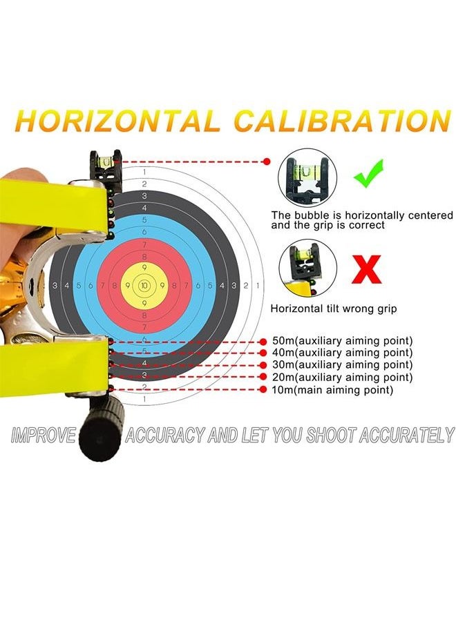 Rock Pow Hunting Slingshots Set, Professional Laser Slingshot for Outdoor Hunting,Adult high-speed catapult slingshot,100 Ammo Balls and 2 Rubber Bands.  - Image 3
