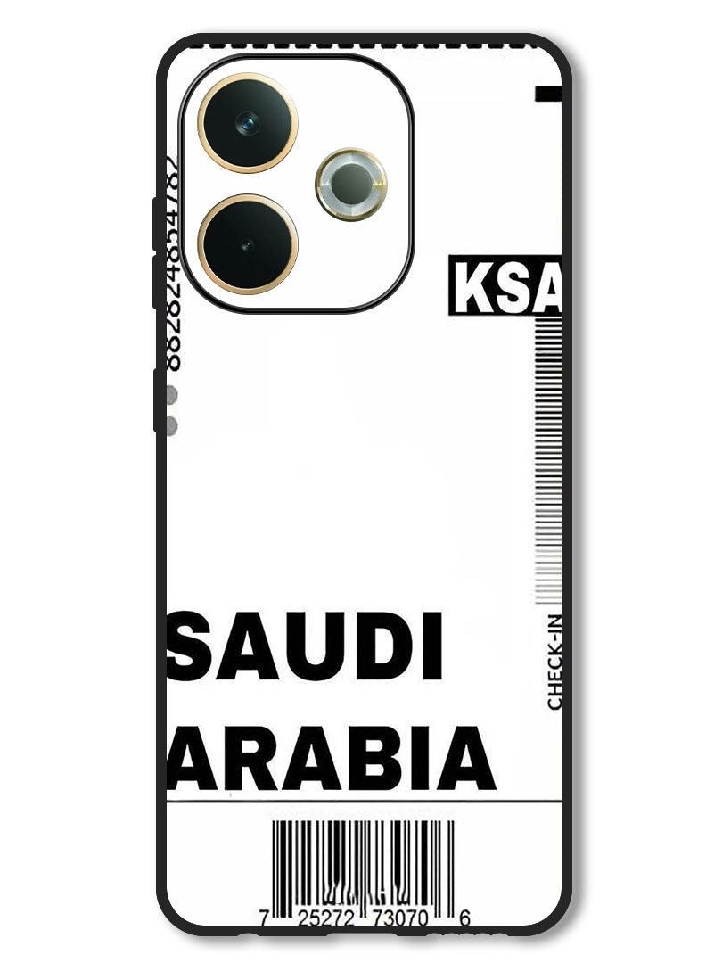 Theodor Case Compatible with Oppo A5 Pro Protection Shockproof Bumper Cover Saudi boarding pass - Image 1