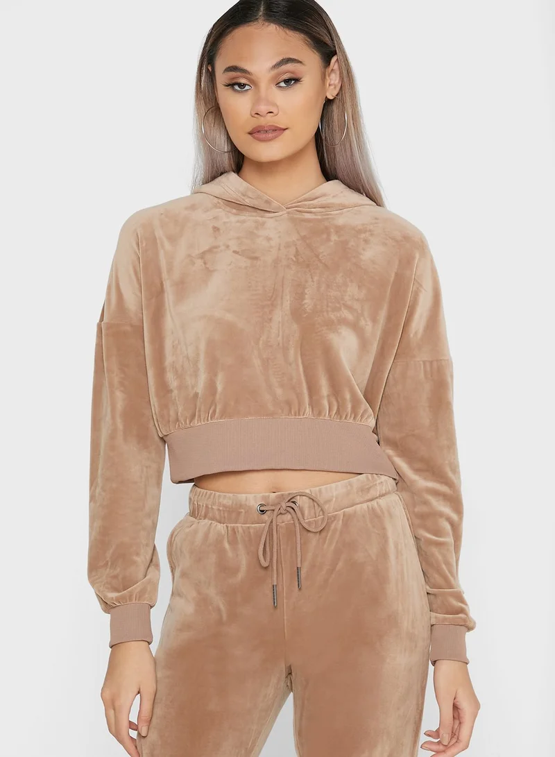 NOISY MAY Velvet Hoodie
