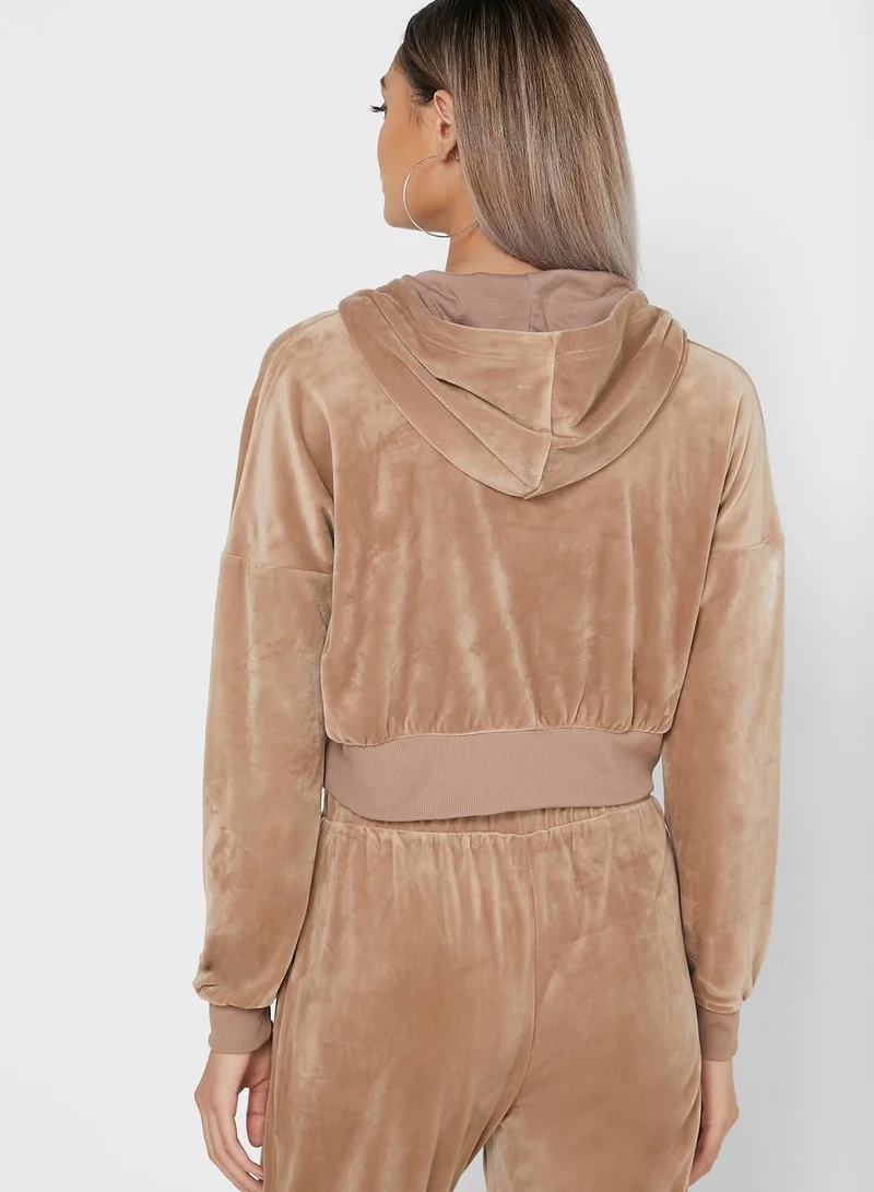 NOISY MAY Velvet Hoodie