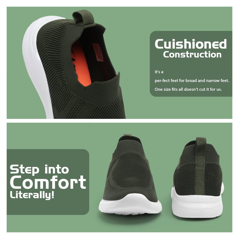 Face أحذية رياضية زيتونية للرجال - Image 2