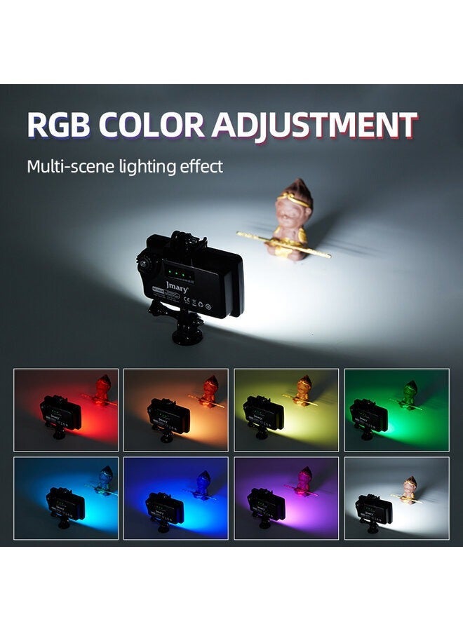 Jmary FM-72RGB Waterproof RGB Video Fill Light, 40m/130ft Depth, 5 Watt, 5000-6000K, 3 Color Modes, 3000mAh Rechargeable Battery - Image 3