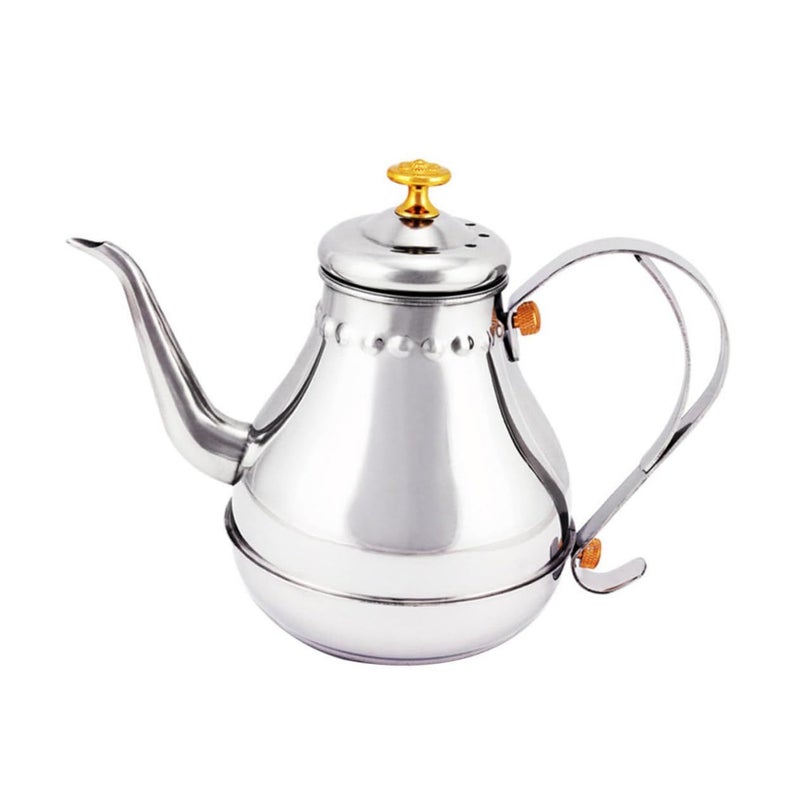 Stainless Steel Teapot With Strainer Stovetop For Loose Leaf Tea Coffee Multi Use - Image 2