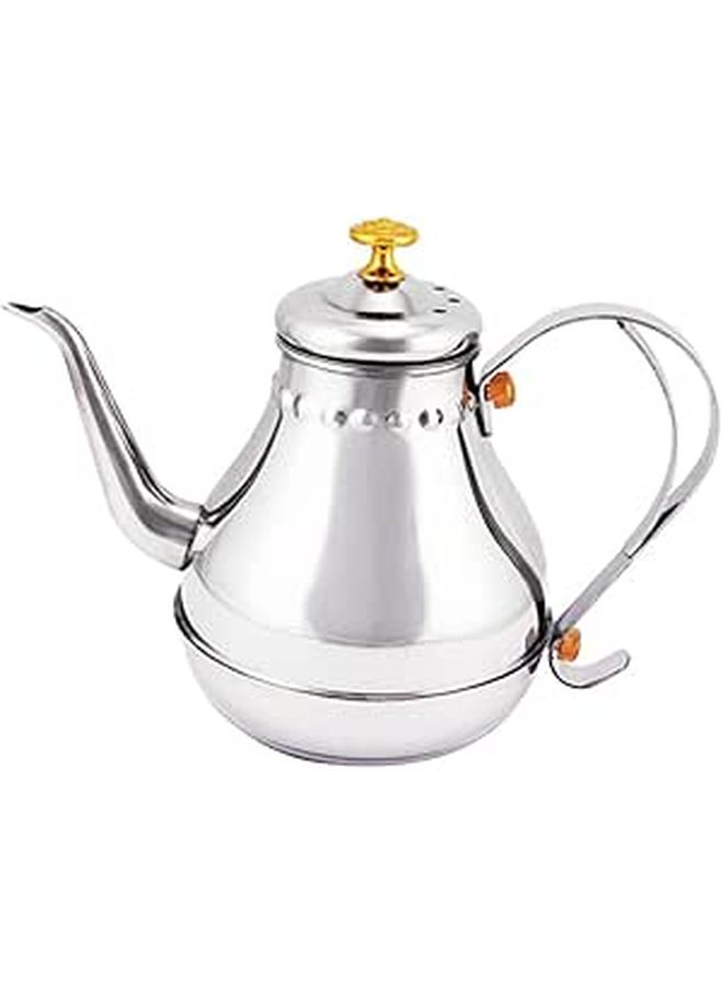 Stainless Steel Teapot With Strainer Stovetop For Loose Leaf Tea Coffee Multi Use - Image 1
