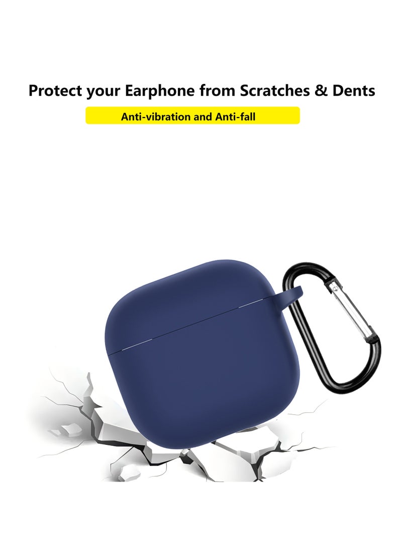 Generic - Silicone Case for  Apple AirPods 4 Protective Earphone Cover With Hook Blue - Image 1