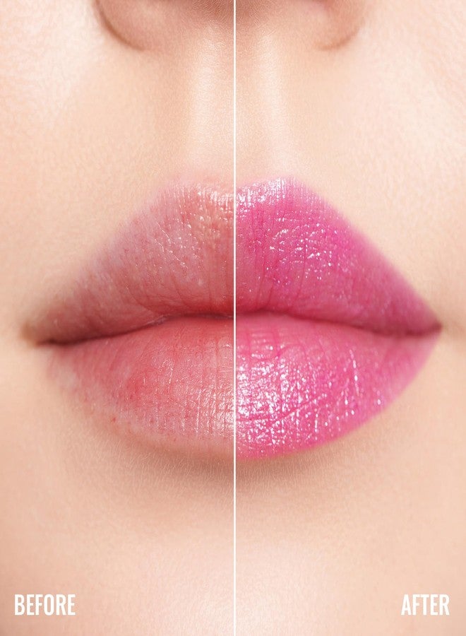 Oulac Bright Pink Glitter Lipstick - Moisture Tinted Lip Balm, Metallic Sparkly Finish, Dusky Rose Shiny lipstick, Creamy Brilliant Lip Color, Infused with Shea Butter, Vegan D02 Sparkle Sensation - Image 5