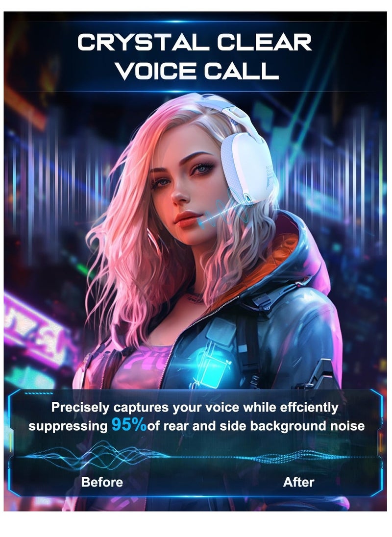 onikuma 2.4GHz Bluetooth Wireless Gaming Headset  - Image 4