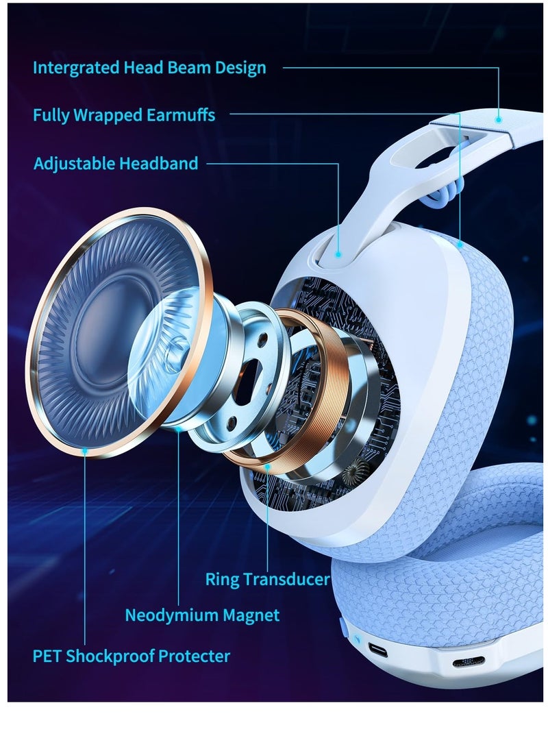 onikuma 2.4GHz Bluetooth Wireless Gaming Headset  - Image 3