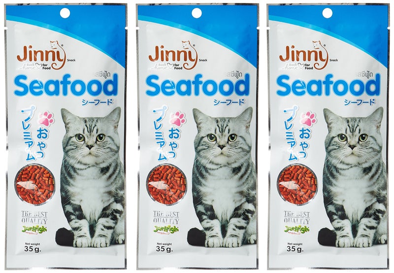 Jerhigh Jimmy Cat Sea Food (35 GMS) Pack of 3 - Image 1