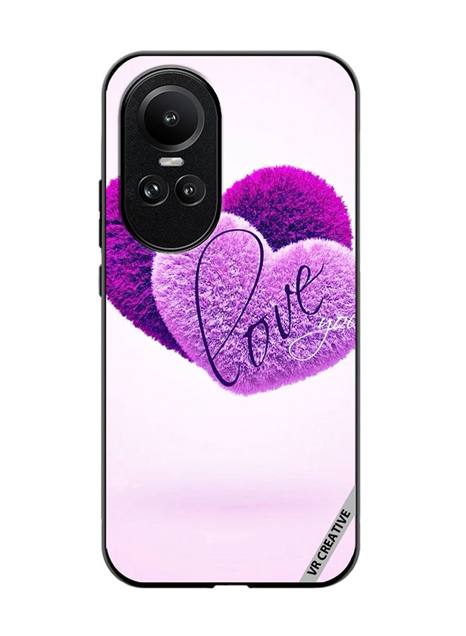 VR CREATIVE Protective Case Cover For Oppo Reno 10 Pro Love you Heart Design Multicolour - Image 1