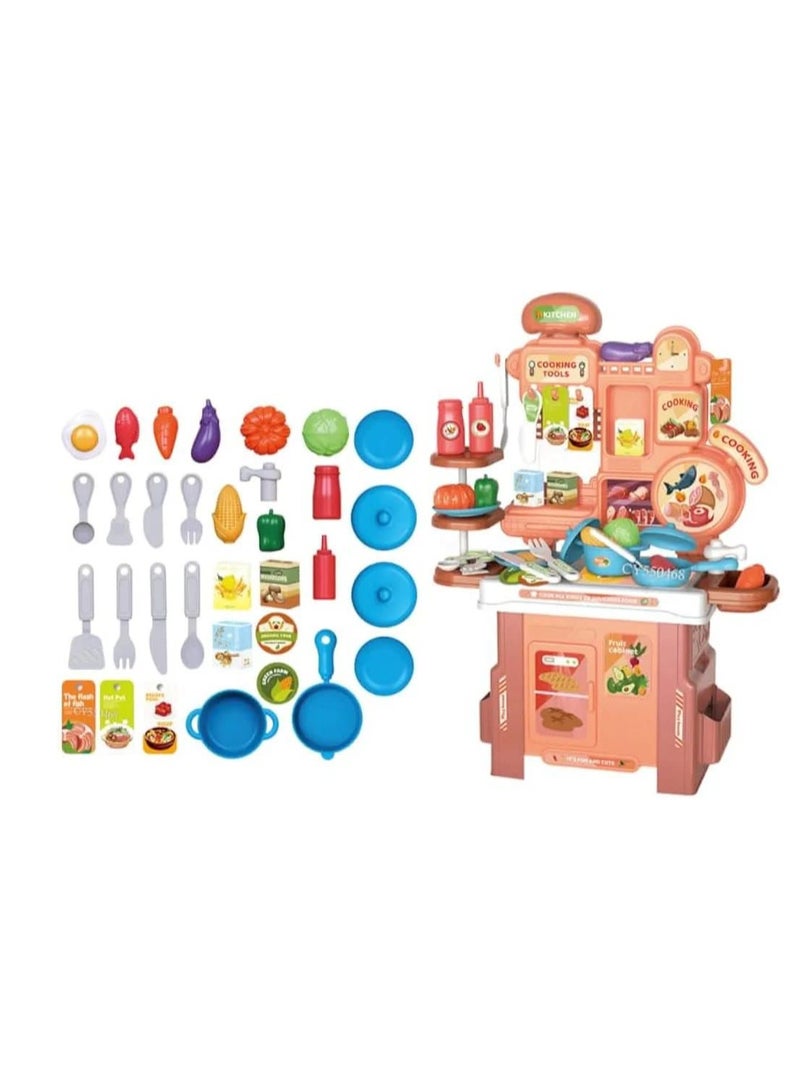 لعبة مطبخ اطفال 46 قطعة - Image 3