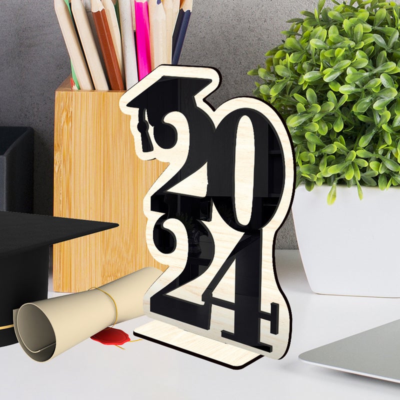 Graduate Table Ornament 2024 Graduation Craft Graduation Season Table Sign Ornament - Image 4