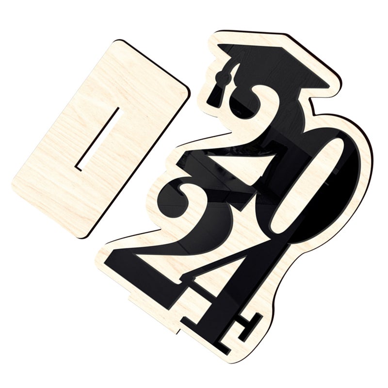 Graduate Table Ornament 2024 Graduation Craft Graduation Season Table Sign Ornament - Image 1