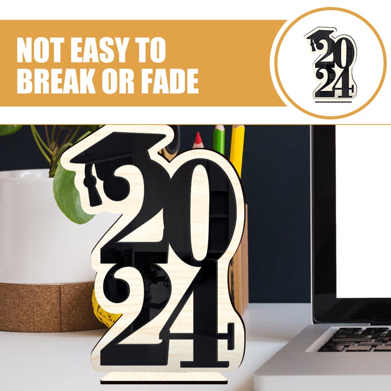 Graduate Table Ornament 2024 Graduation Craft Graduation Season Table Sign Ornament - Image 2