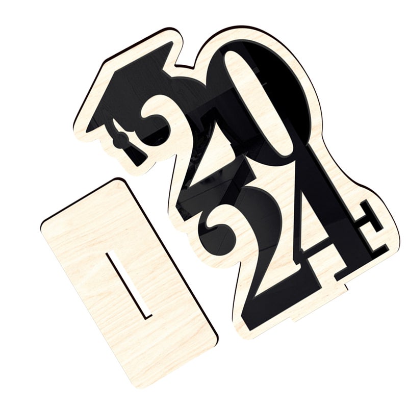 Graduate Table Ornament 2024 Graduation Craft Graduation Season Table Sign Ornament - Image 5