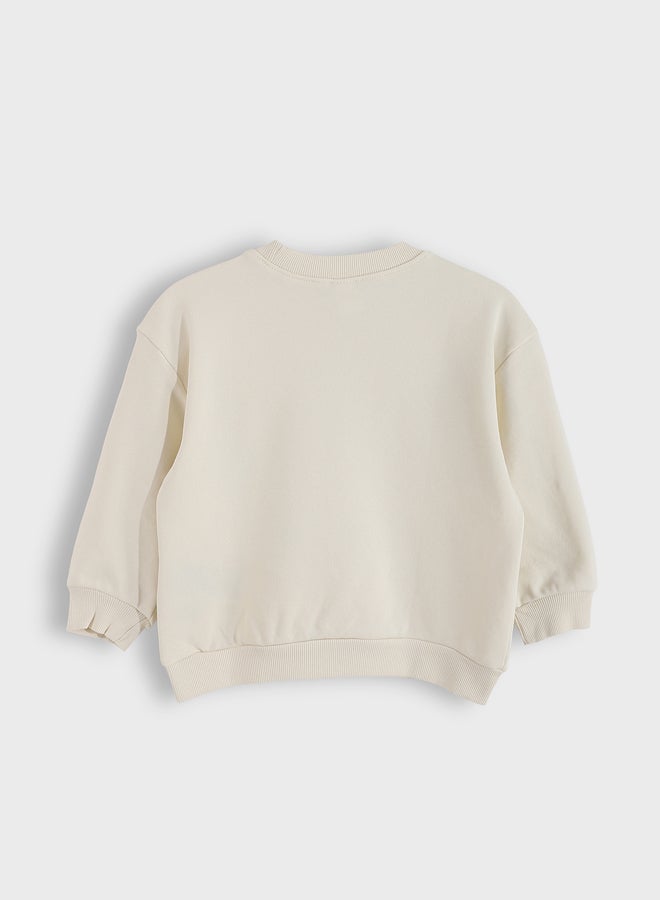 LC WAIKIKI Baby Boys Printed Boys Crewneck Sweatshirt and Sweatpants 2 Pack - Image 4