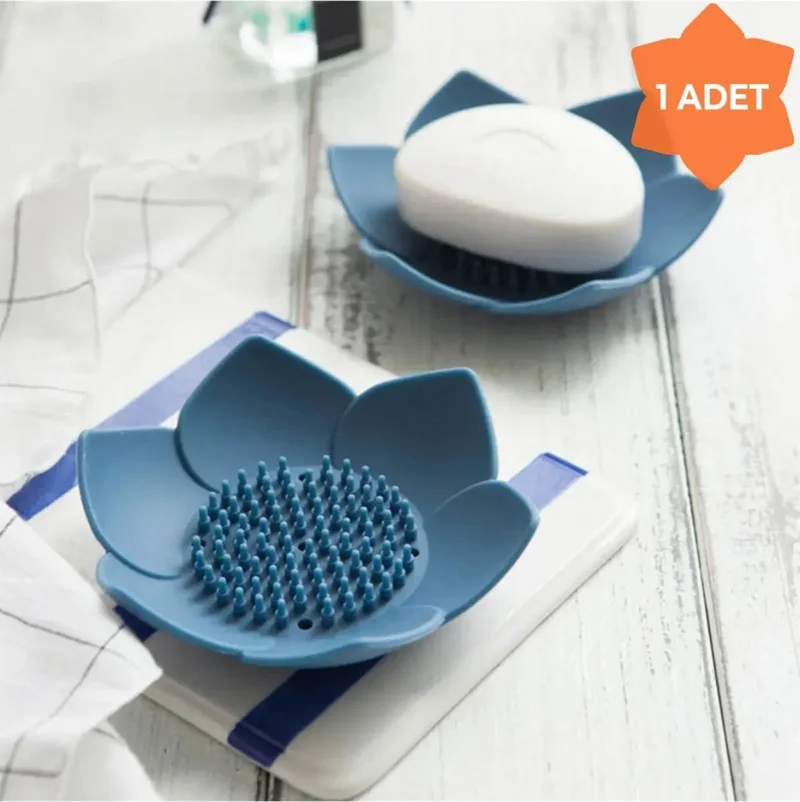 Tineke Soap Dish Lotus Design Stylish Soap Dish Solid Soap Dish Soap Dish with Water Drain
