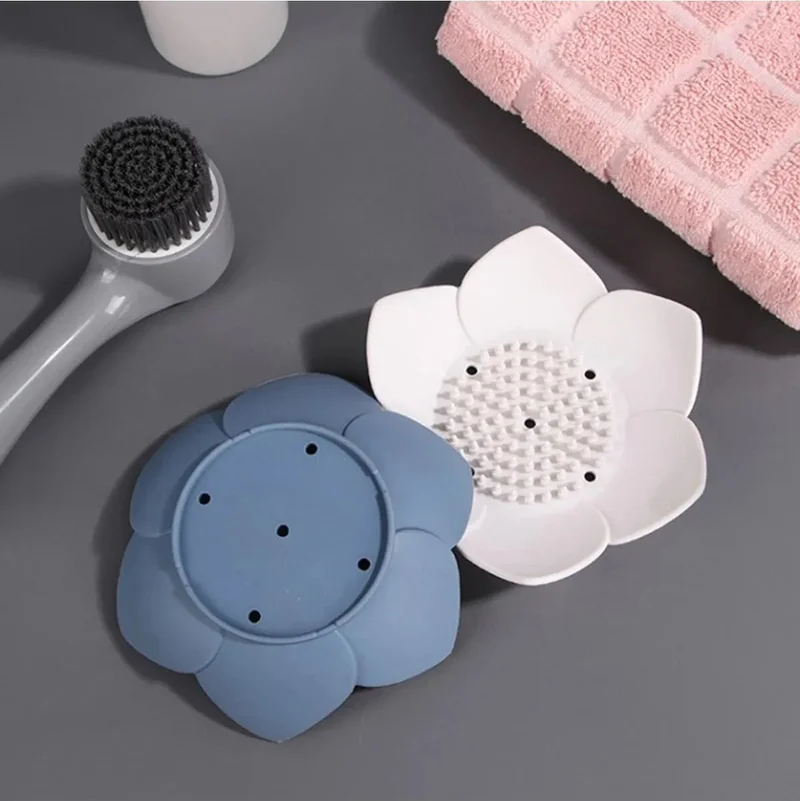 Tineke Soap Dish Lotus Design Stylish Soap Dish Solid Soap Dish Soap Dish with Water Drain