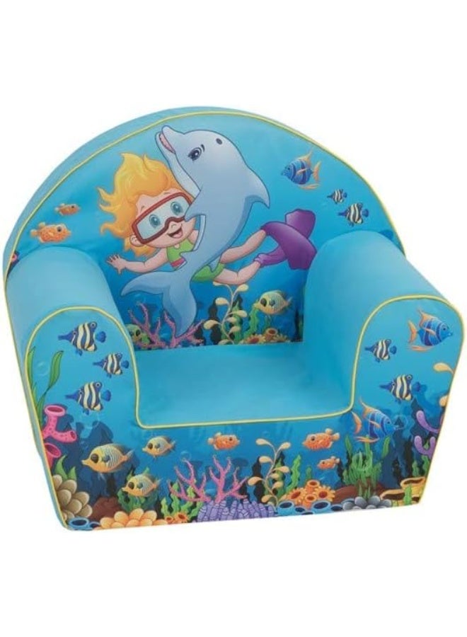 Delsit Arm Chair - Sea Fun Blue