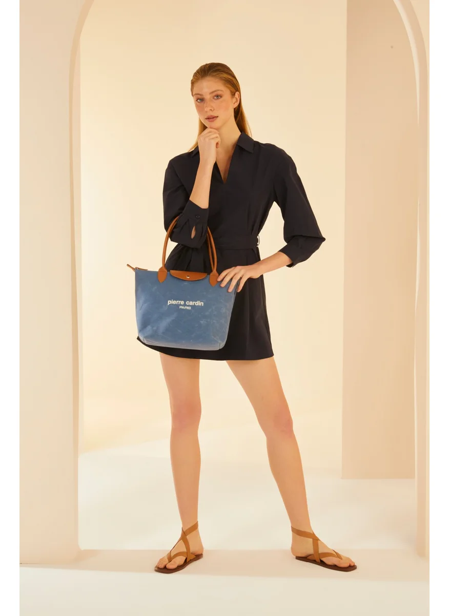 بيير كاردان Navy Blue Shoulder Bag 05PO24Y3512