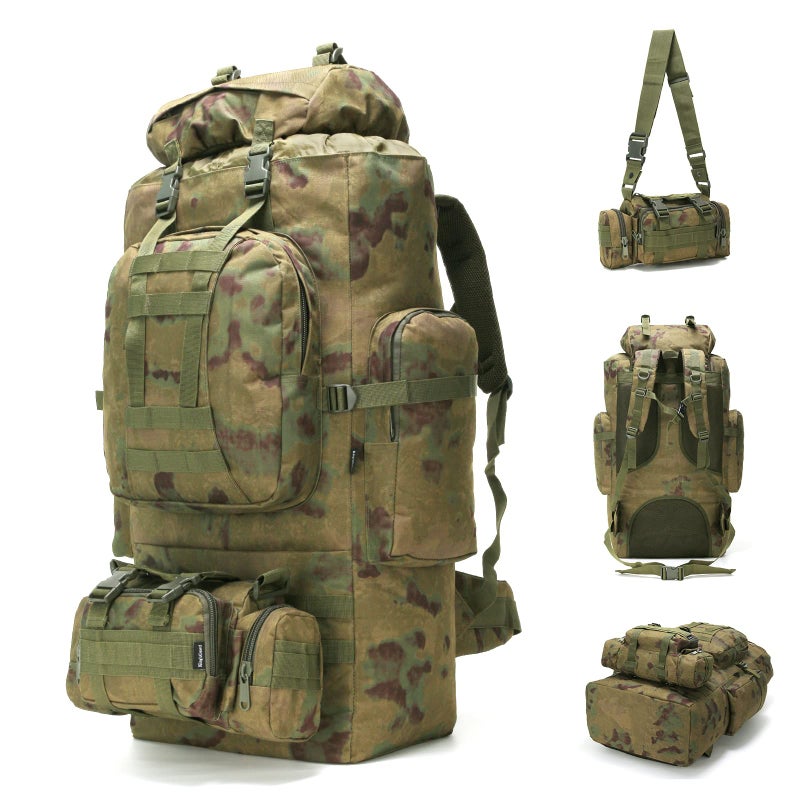 King'sGuard 100L Camping Hiking Backpack Molle Rucksack Military Camping Backpacking Daypack - Image 1
