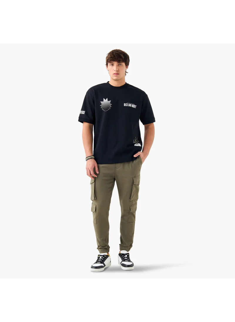 اس بي كاركترز Graphic Print Crew Neck T-shirt