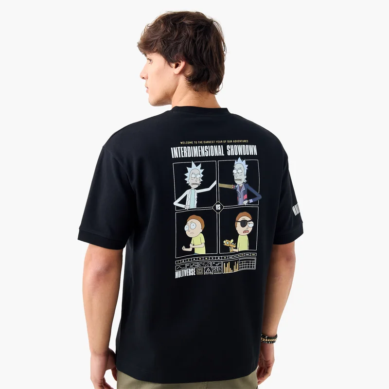 SP Characters Graphic Print Crew Neck T-shirt