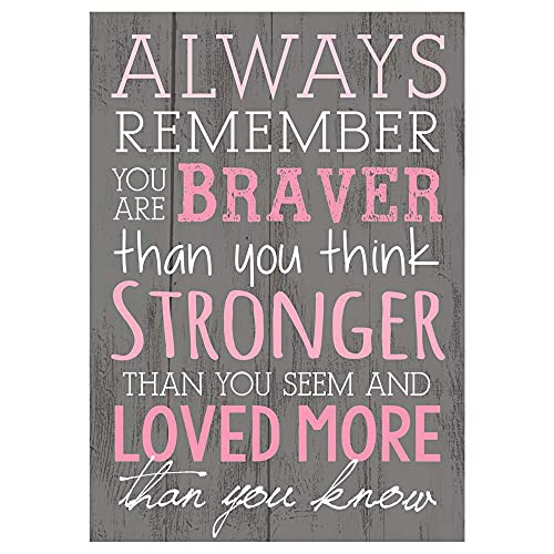 P. Graham Dunn Always Remember You are Braver Than You Think 4x6 Wall Plaque - Image 1