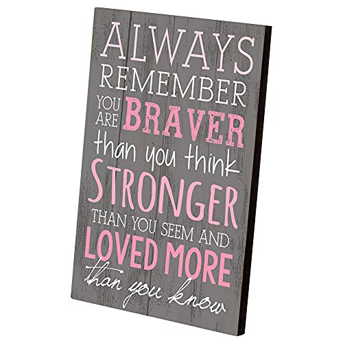P. Graham Dunn Always Remember You are Braver Than You Think 4x6 Wall Plaque - Image 3