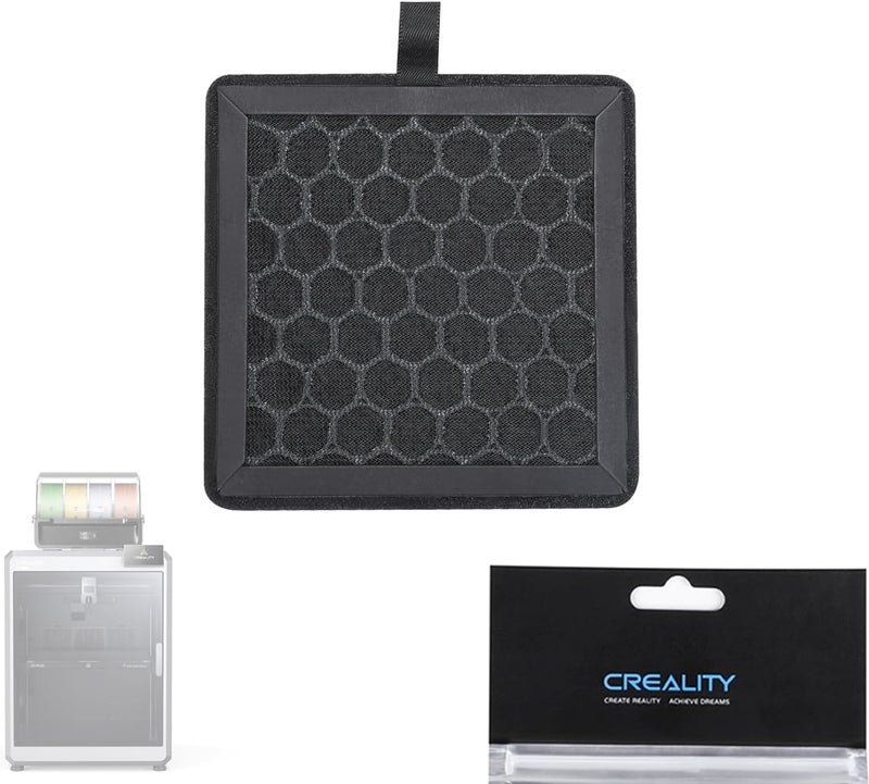 Lokkr Creality K2/K2 Pro/K2 Plus Plus Activated Carbon Air Filter 101×101×10, Original Air Purifier Replacement Parts, 3D Printer Accessories - Image 1
