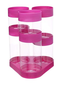 max plast plastic condiment jar set, 6 count - multi color  - Image 1