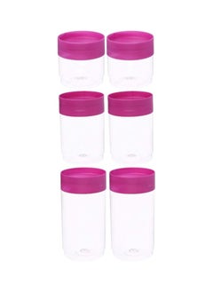 max plast plastic condiment jar set, 6 count - multi color  - Image 2