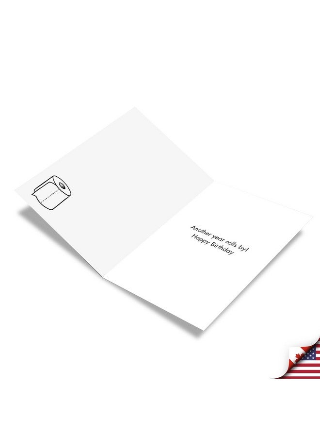 NobleWorks Funny Cartoon Birthday Greeting Card for Men and Women with 5 x 7 Inch Envelope (1 Card) Bday Welcome Mat C9283BDG - Image 2