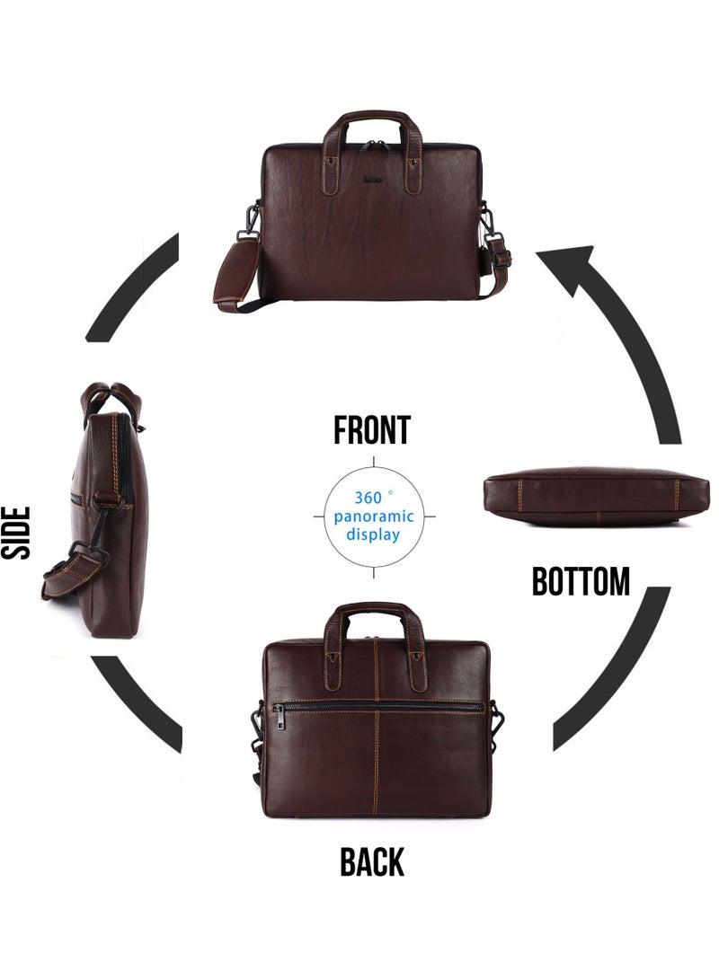 LAVERI LEATHER Genuine Leather Office And Travel Document Laptop bag - Style Code 2817  - Image 2