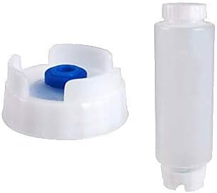 FIFO FIFO Squeeze Bottle Refillable 12 oz  Blue Tip Large Valve Dispenser for Thick Condiments Sauces Batter and Dressing  Self Sealing No Drip No Hassle  3 Pack  - Image 1
