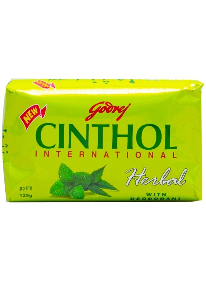 Cinthol Godrej Cinthol Herbal Soap 125g X 6Pcs, Refreshing Herbal Fragrance, Cleansing & Freshness - Image 2