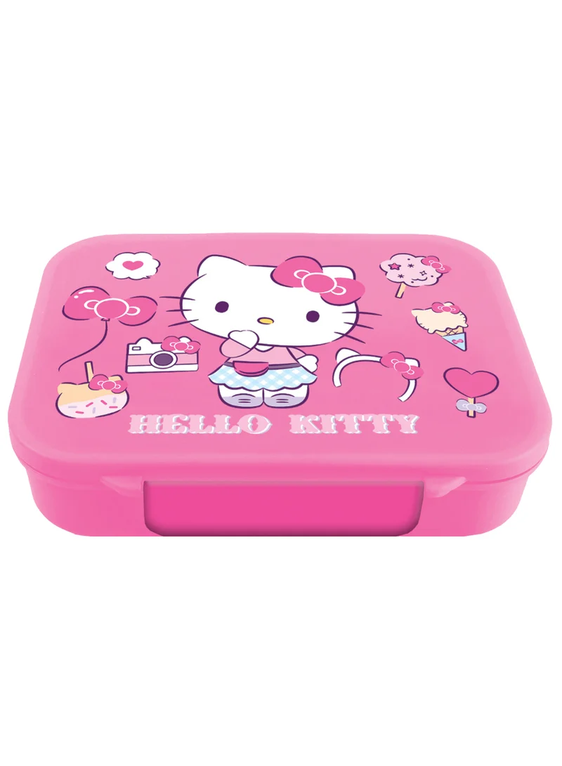 سانريو Hello Kitty Lunch Bento Box – 6 Dividers – 1100ML – Cute Kids Bento Box for School & Picnics