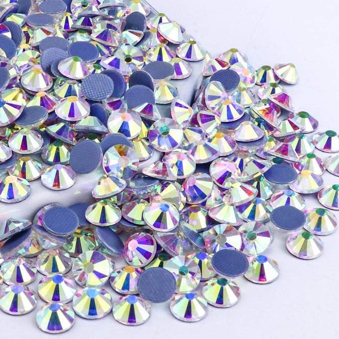 HOTFIX CRYSTAL AB RHINESTONES HOTFIX AB STONES CRYSTALS FOR CRAFTS CLOTHES FLATBACK GLASS CRYSTAL RHINESTONE GEMS FOR DECORATION SS16 1440 PIECES